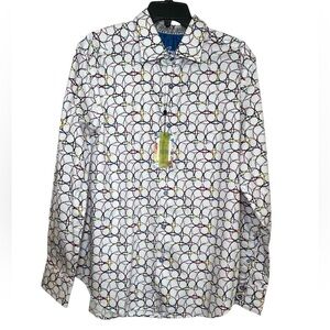 Robert Graham Classic-Fit Arthur Shirt sz M
